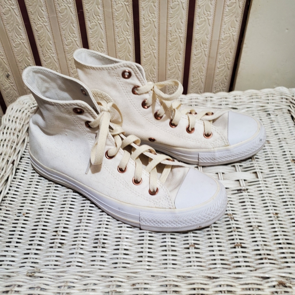 Converse Cream High Top Sneaker 8